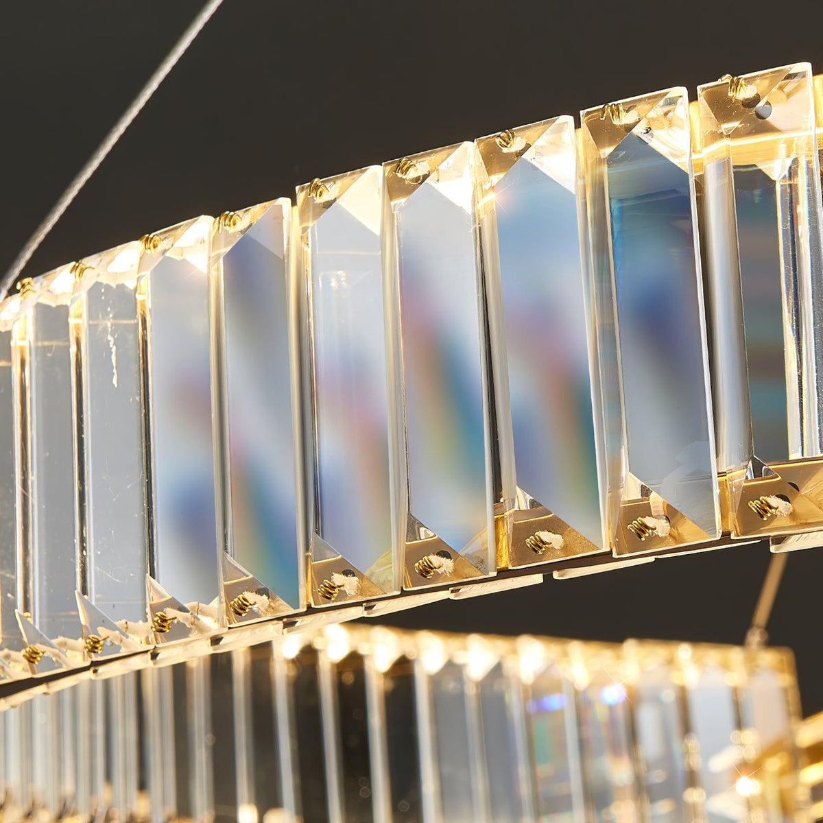 Lustre Thaïs en cristal et métal – vue 20