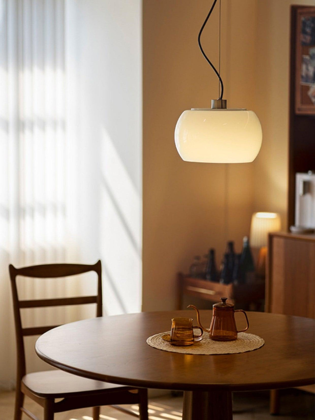 Suspension Fontenelle en verre et fer – vue 15