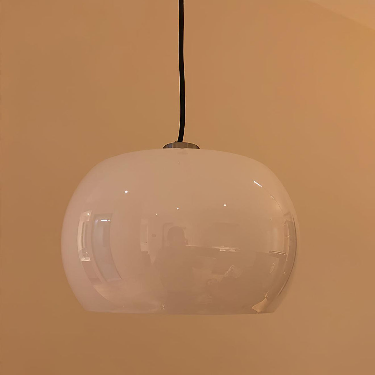 Suspension Fontenelle en verre et fer – vue 5