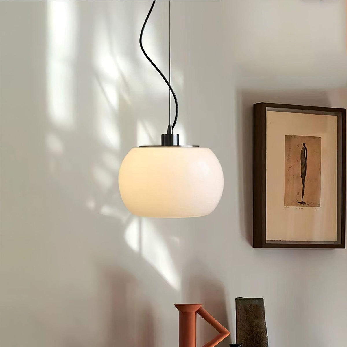Suspension Fontenelle en verre et fer – vue 7