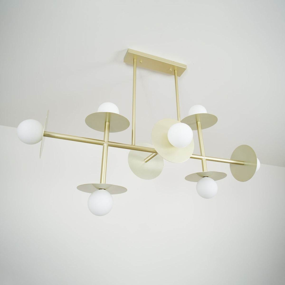 Lustre Cadran en verre et laiton – vue 23