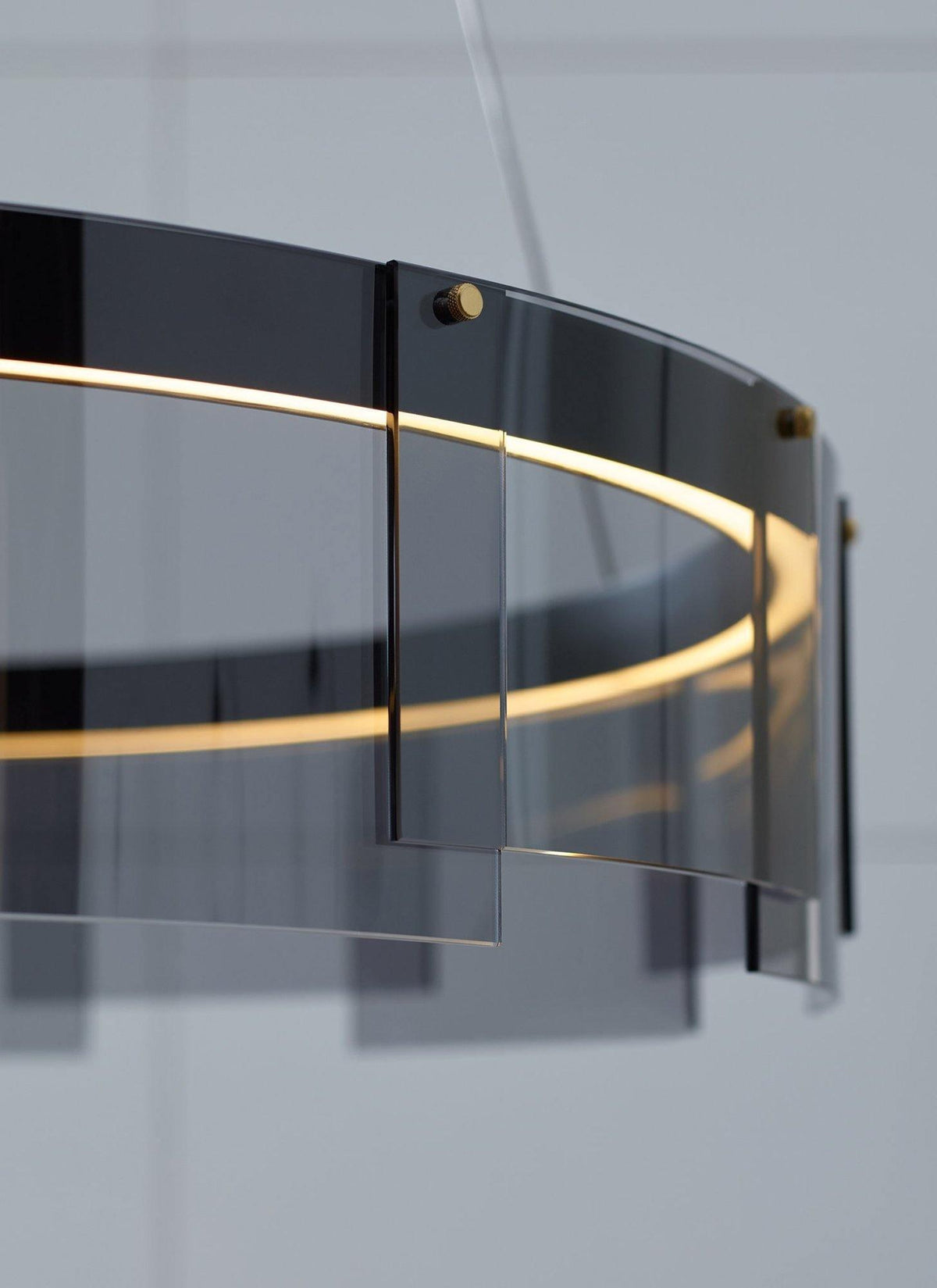 Lustre Sète en verre et métal – vue 23