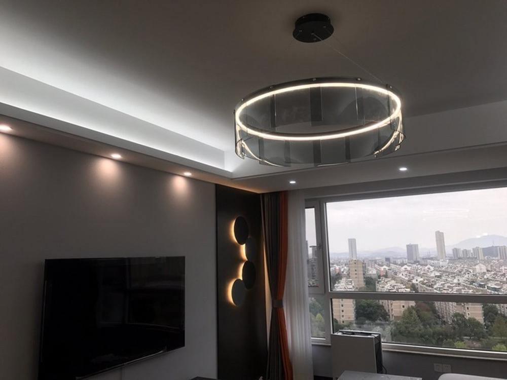 Lustre Sète en verre et métal – vue 13