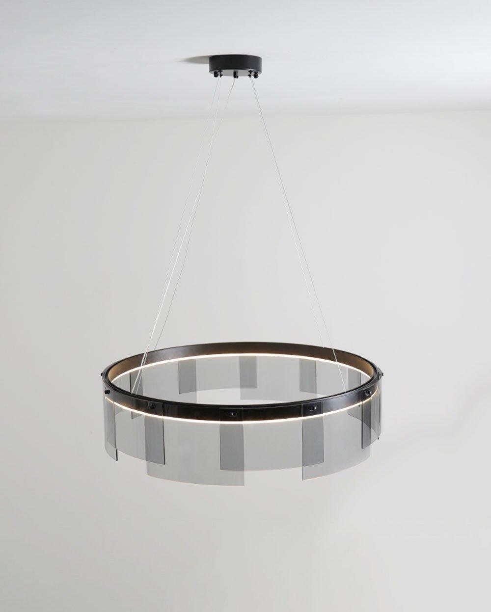 Lustre Sète en verre et métal – vue 18