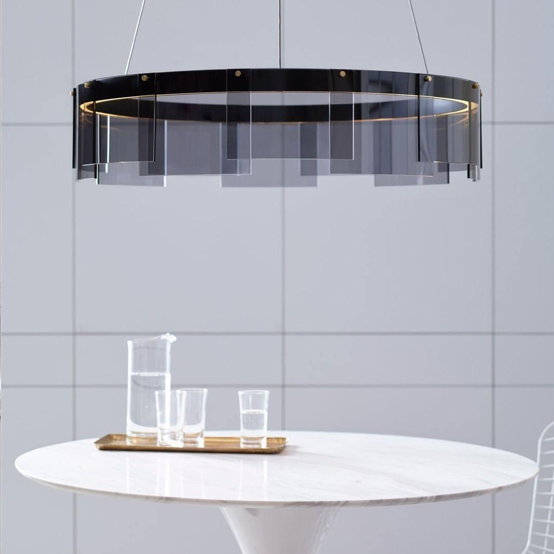 Lustre Sète en verre et métal – vue 35