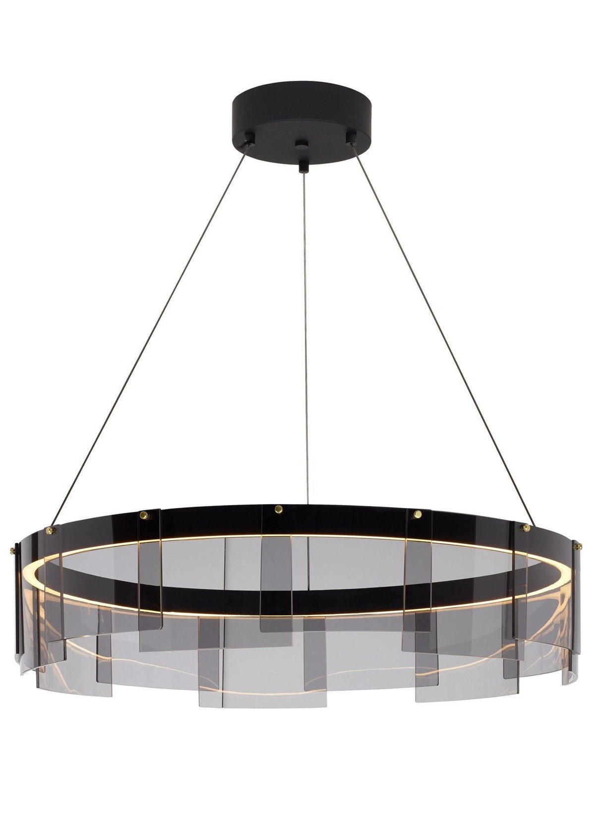 Lustre Sète en verre et métal – vue 15