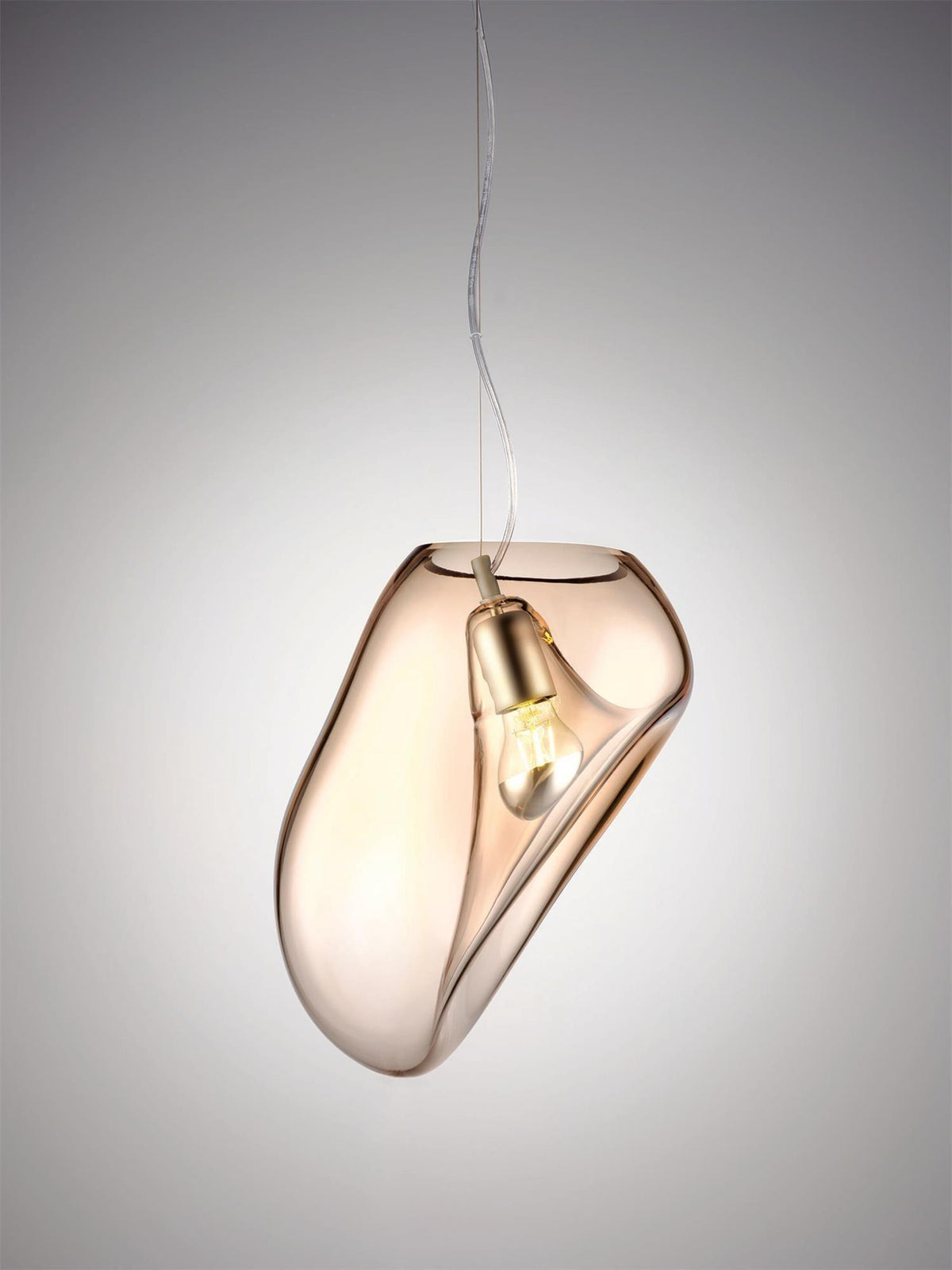 Suspension Capitaine en verre et fer – vue 22