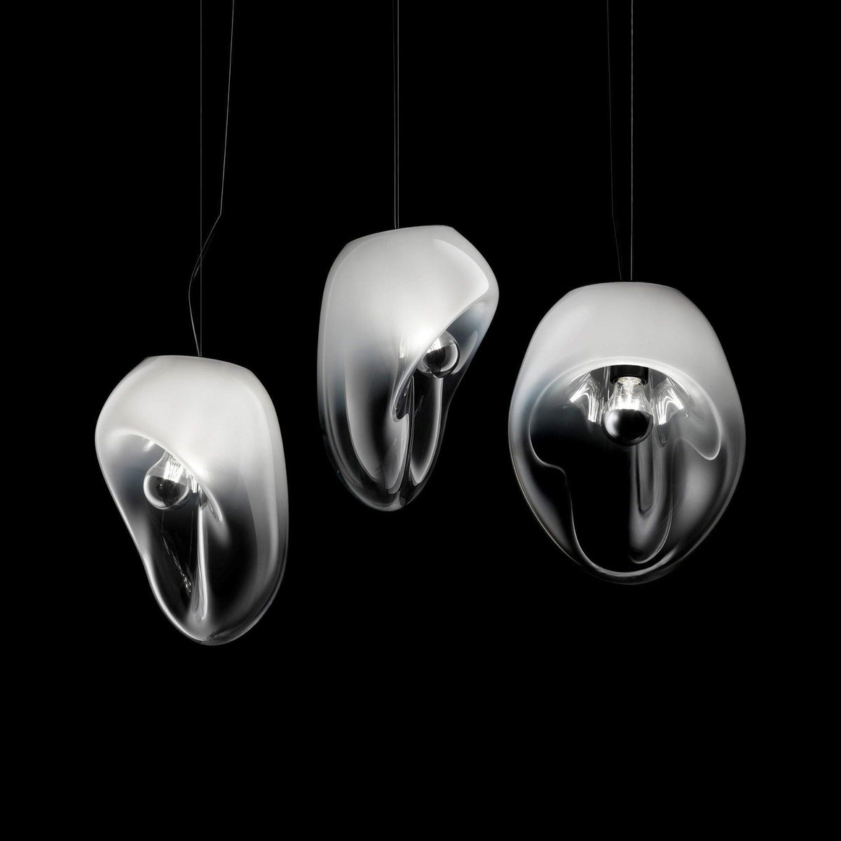 Suspension Capitaine en verre et fer – vue 7