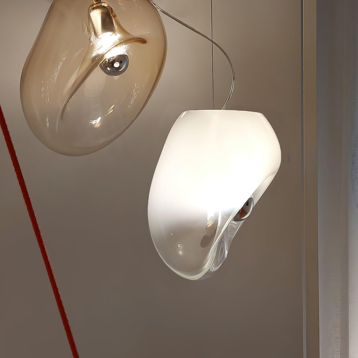Suspension Capitaine en verre et fer – vue 26