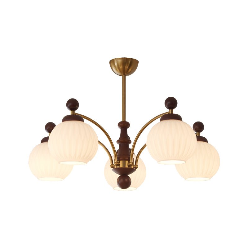 Lustre Orangerie en verre et bois – vue 18