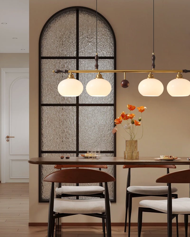 Suspension Noisette en verre et bois – vue 11