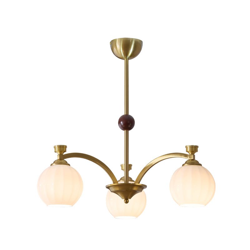 Lustre Genêt en verre et bois – vue 32