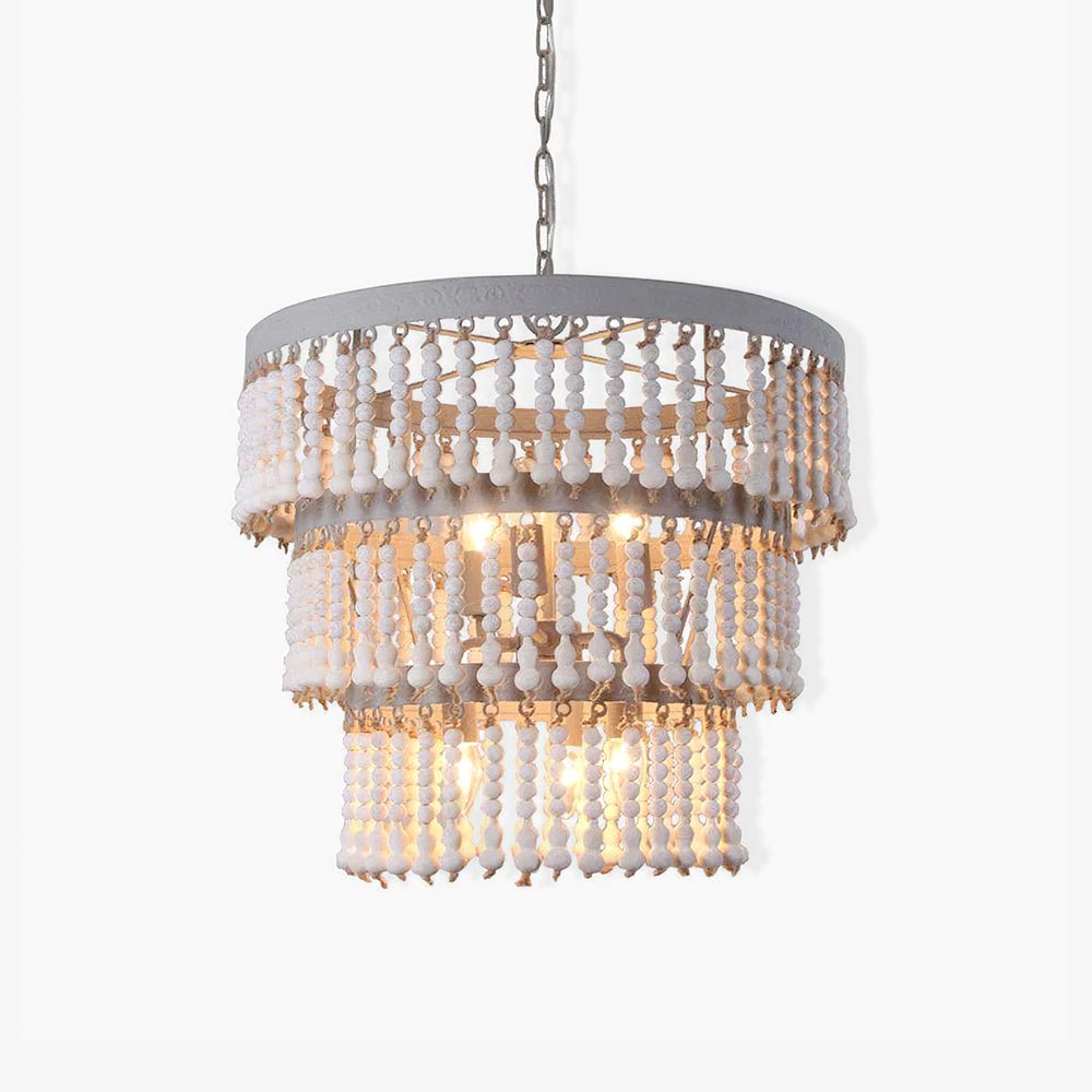 Lustre Junon en bois et métal – vue 9