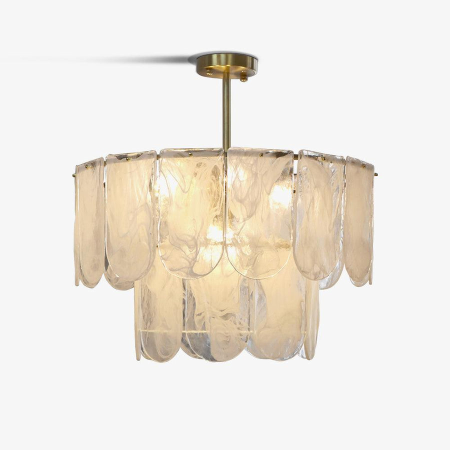 Lustre Camargue en verre et fer – vue 3