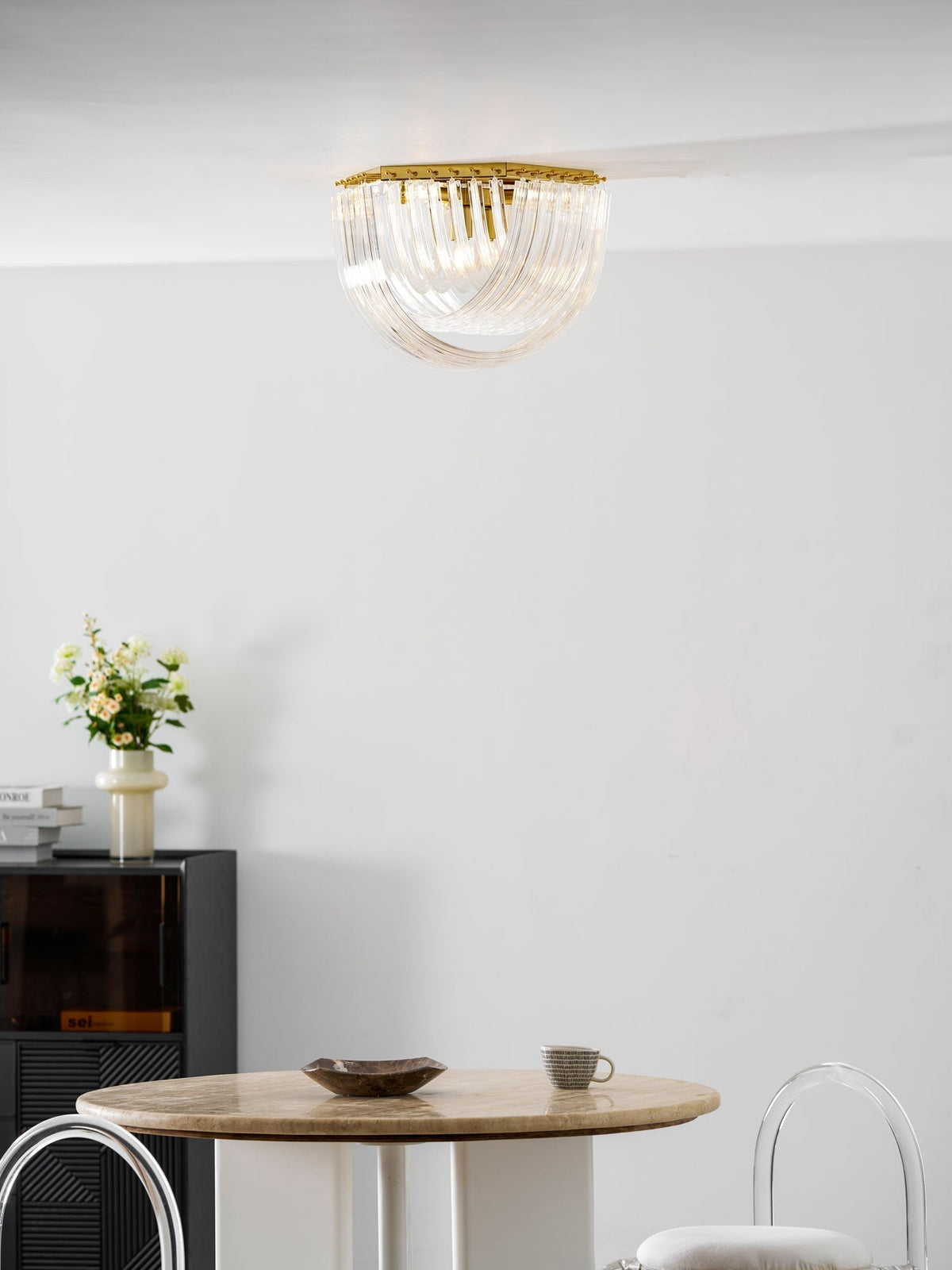 Plafonnier Jaspe en verre et métal – vue 27