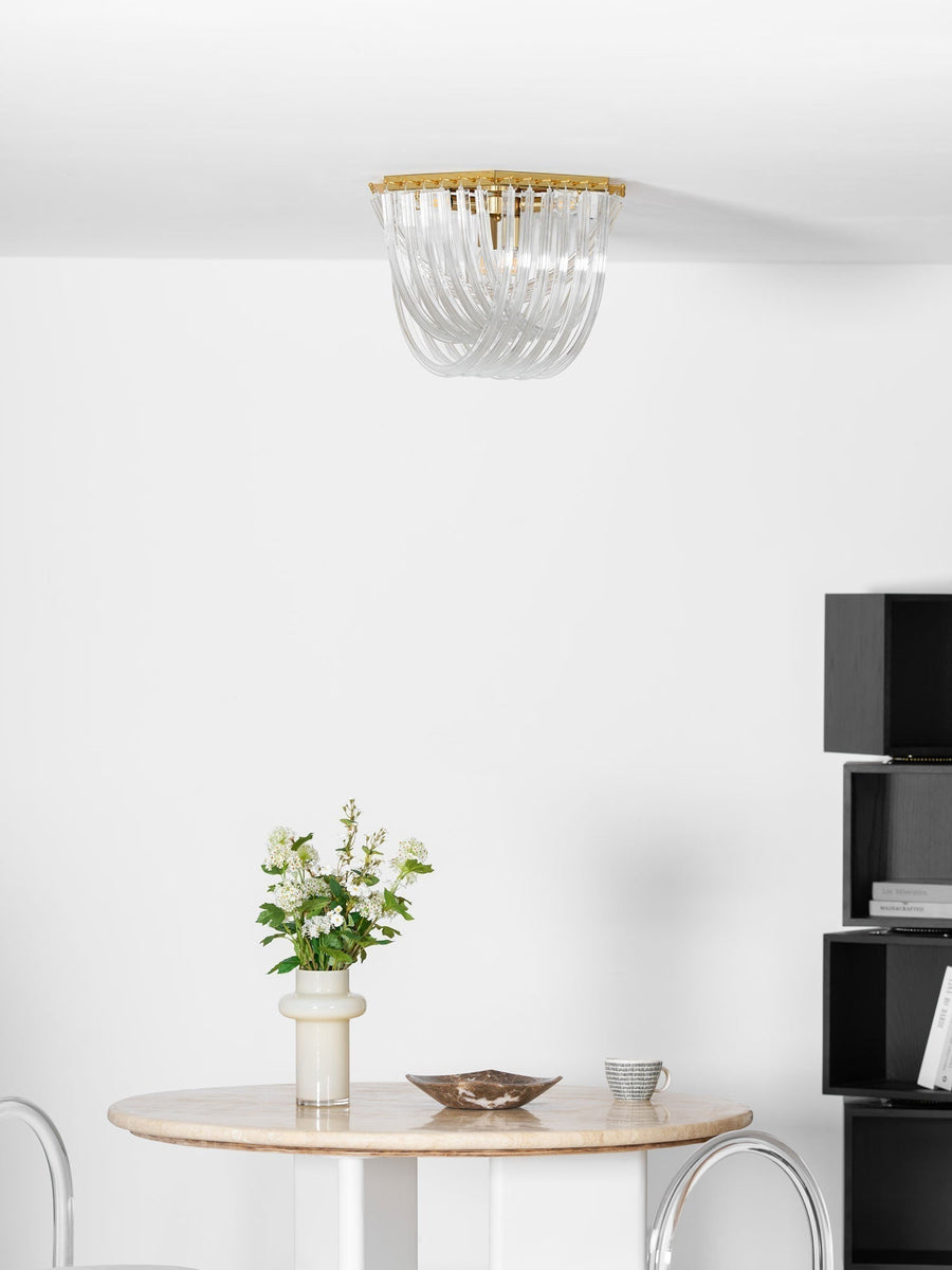 Plafonnier Jaspe en verre et métal – vue 3