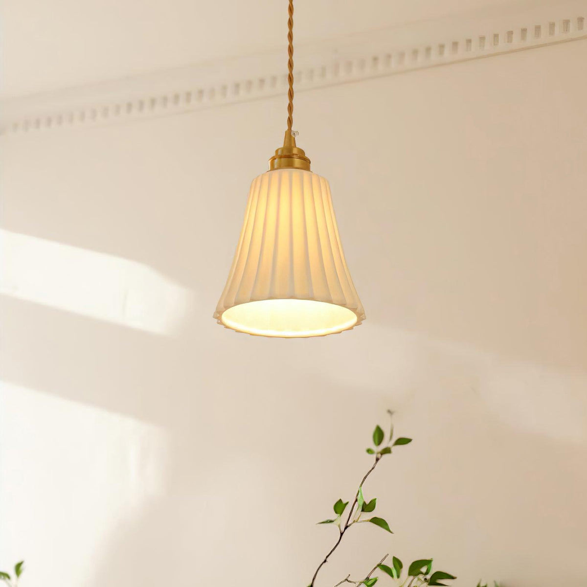 Suspension Arielle en céramique et laiton – vue 37
