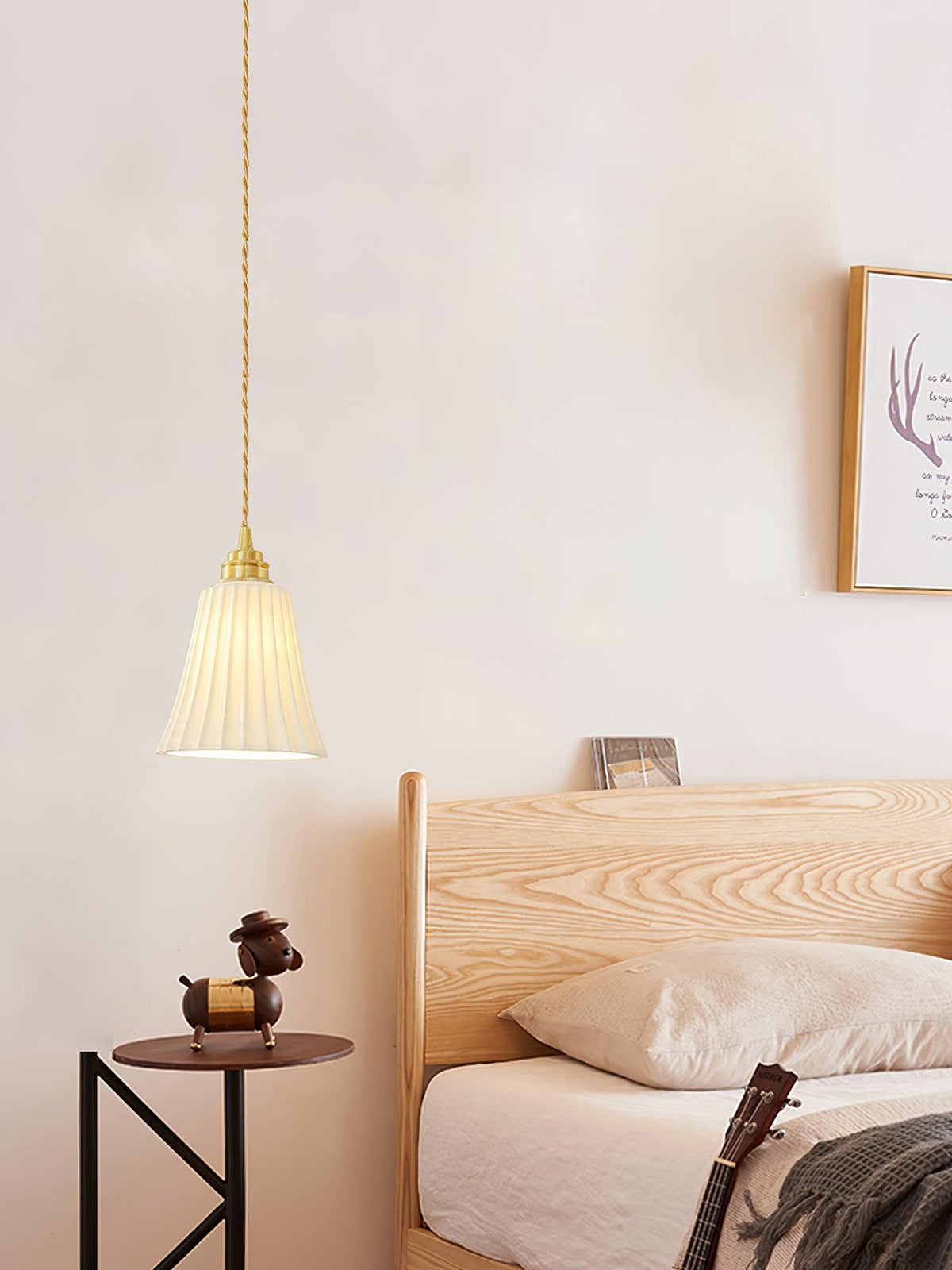 Suspension Arielle en céramique et laiton – vue 20