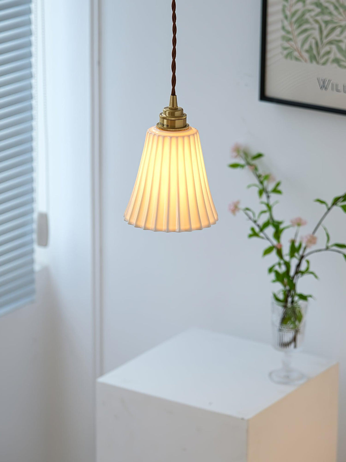 Suspension Arielle en céramique et laiton – vue 21