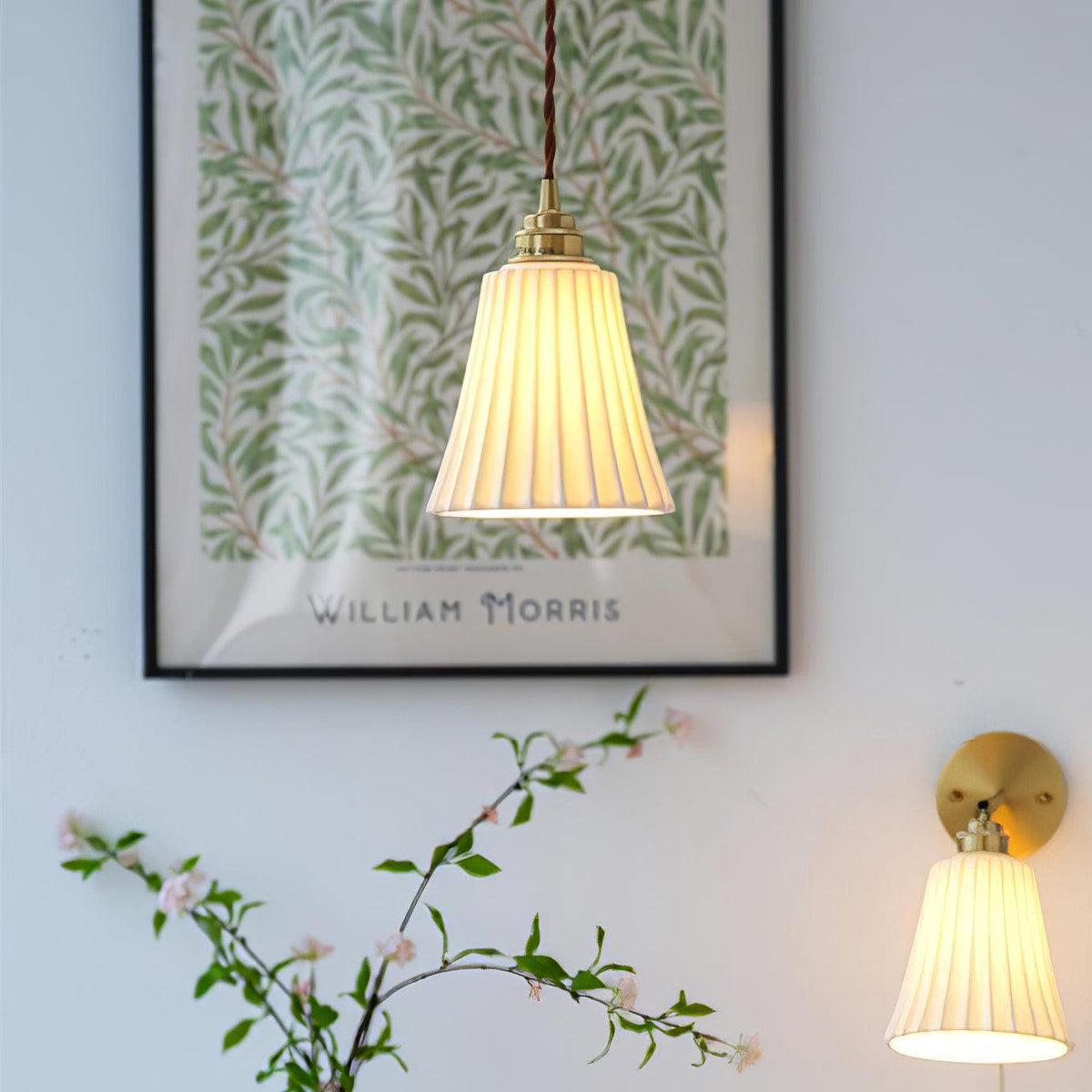 Suspension Arielle en céramique et laiton – vue 29