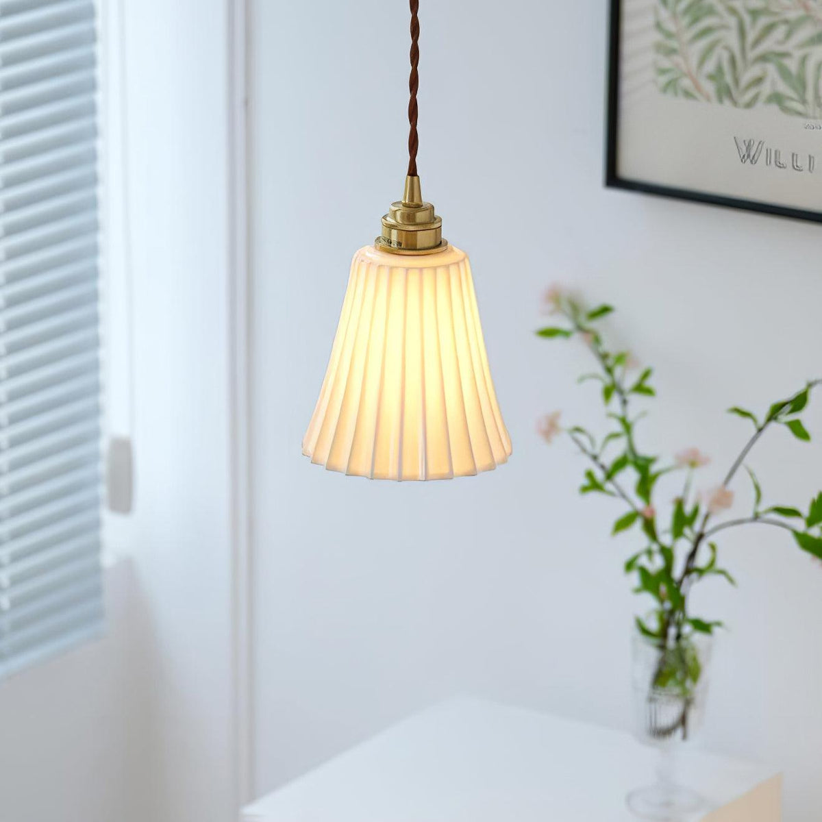 Suspension Arielle en céramique et laiton – vue 32