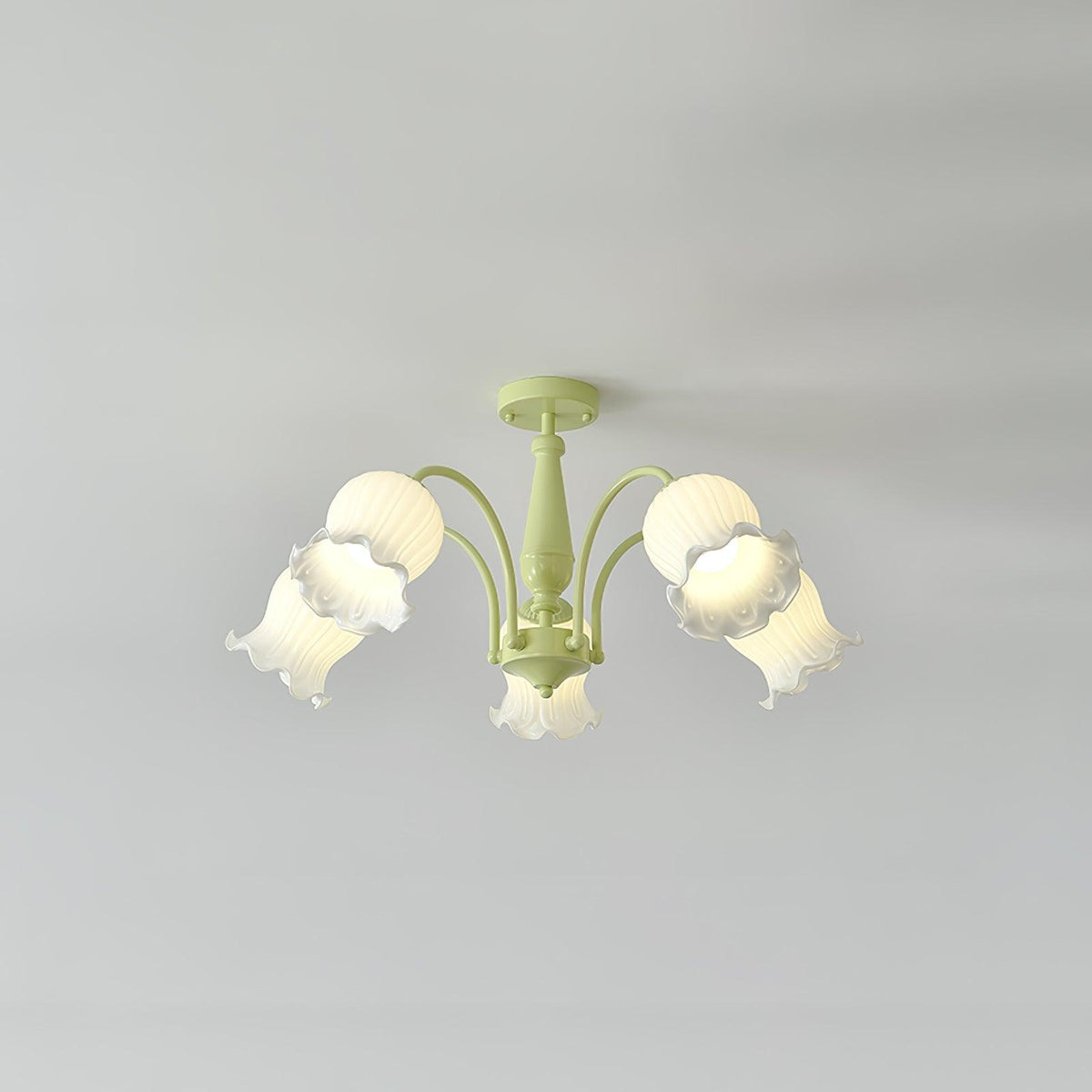 Lustre Bouquet en verre et résine – vue 13