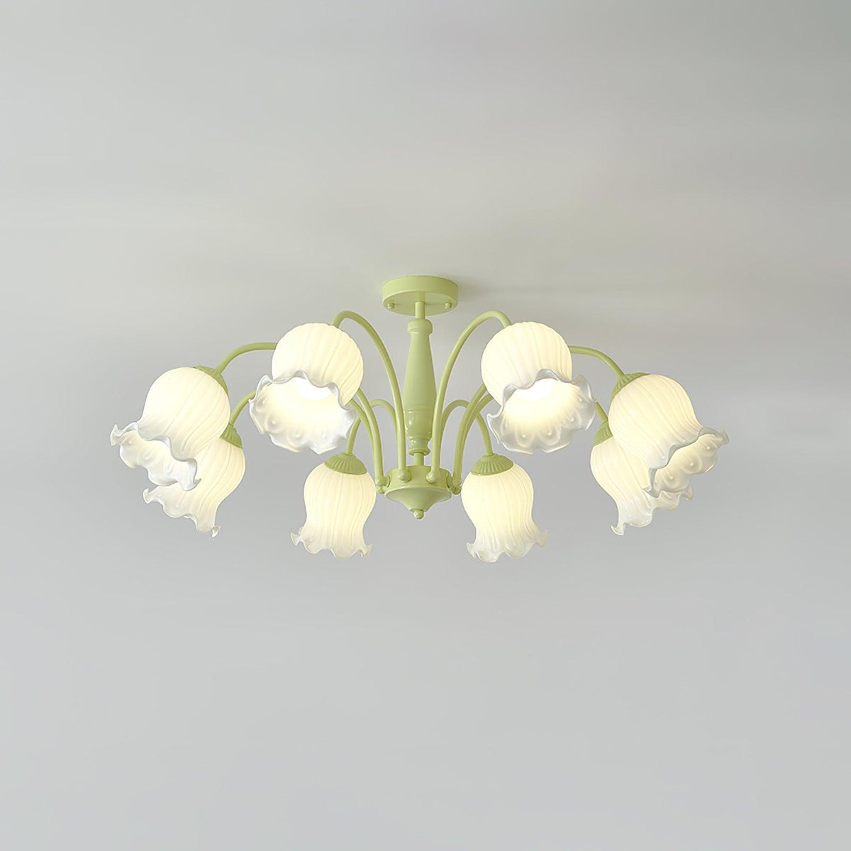 Lustre Bouquet en verre et résine – vue 2