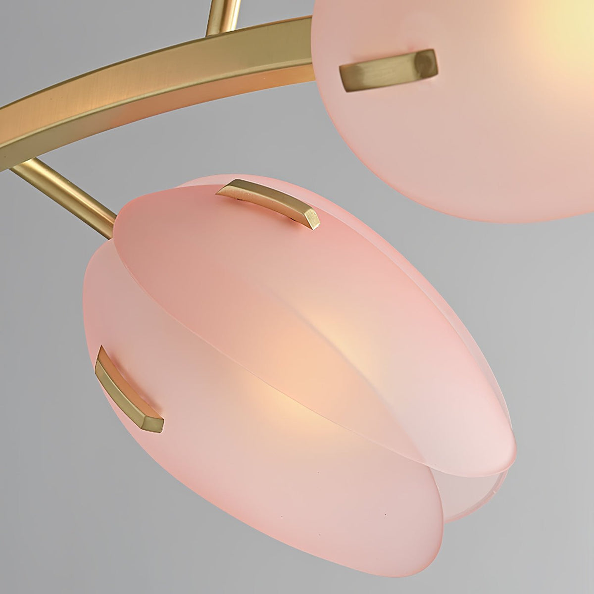 Lustre Anthracite en verre et métal – vue 6