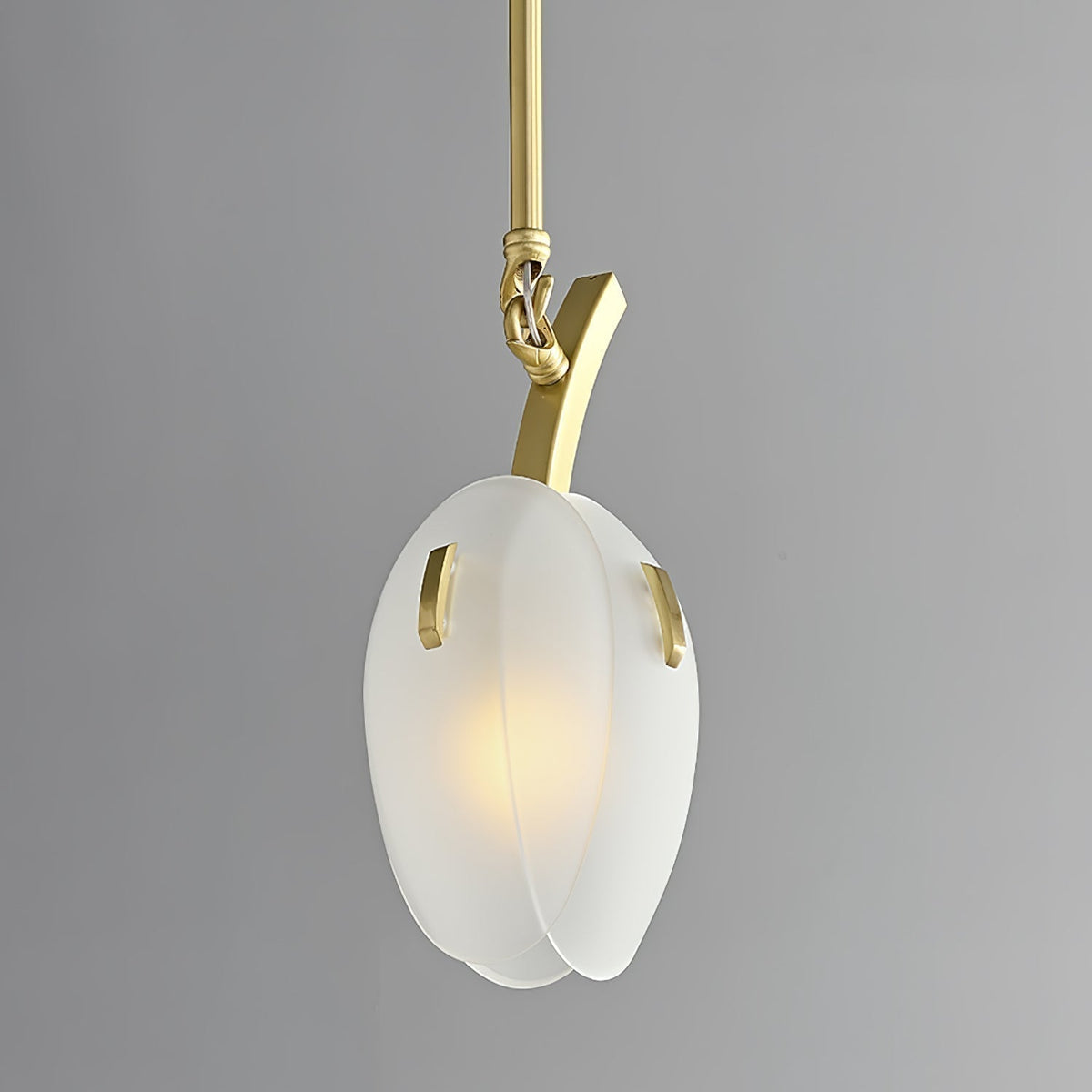 Lustre Anthracite en verre et métal – vue 7