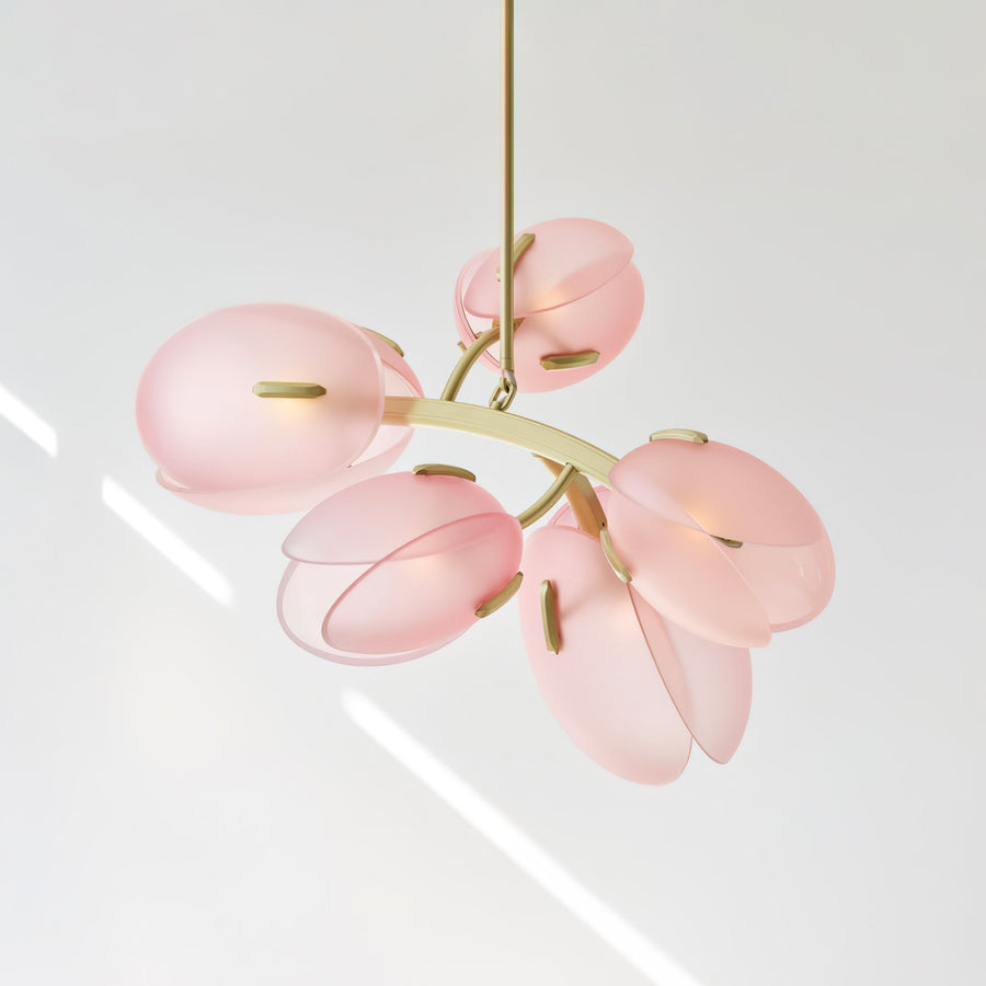 Lustre Anthracite en verre et métal – vue 4