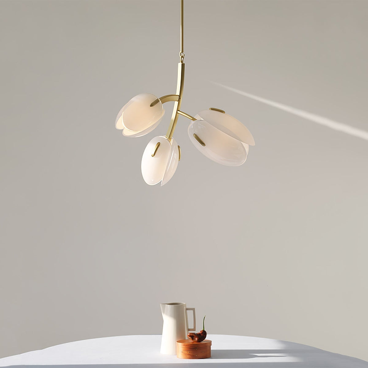 Lustre Anthracite en verre et métal – vue 18
