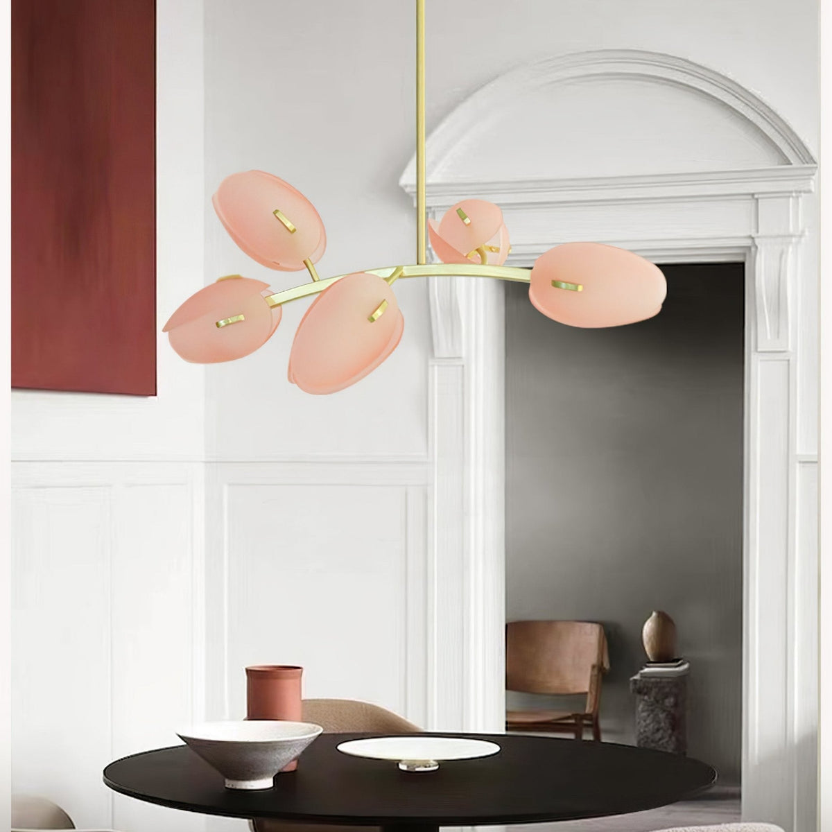 Lustre Anthracite en verre et métal – vue 23