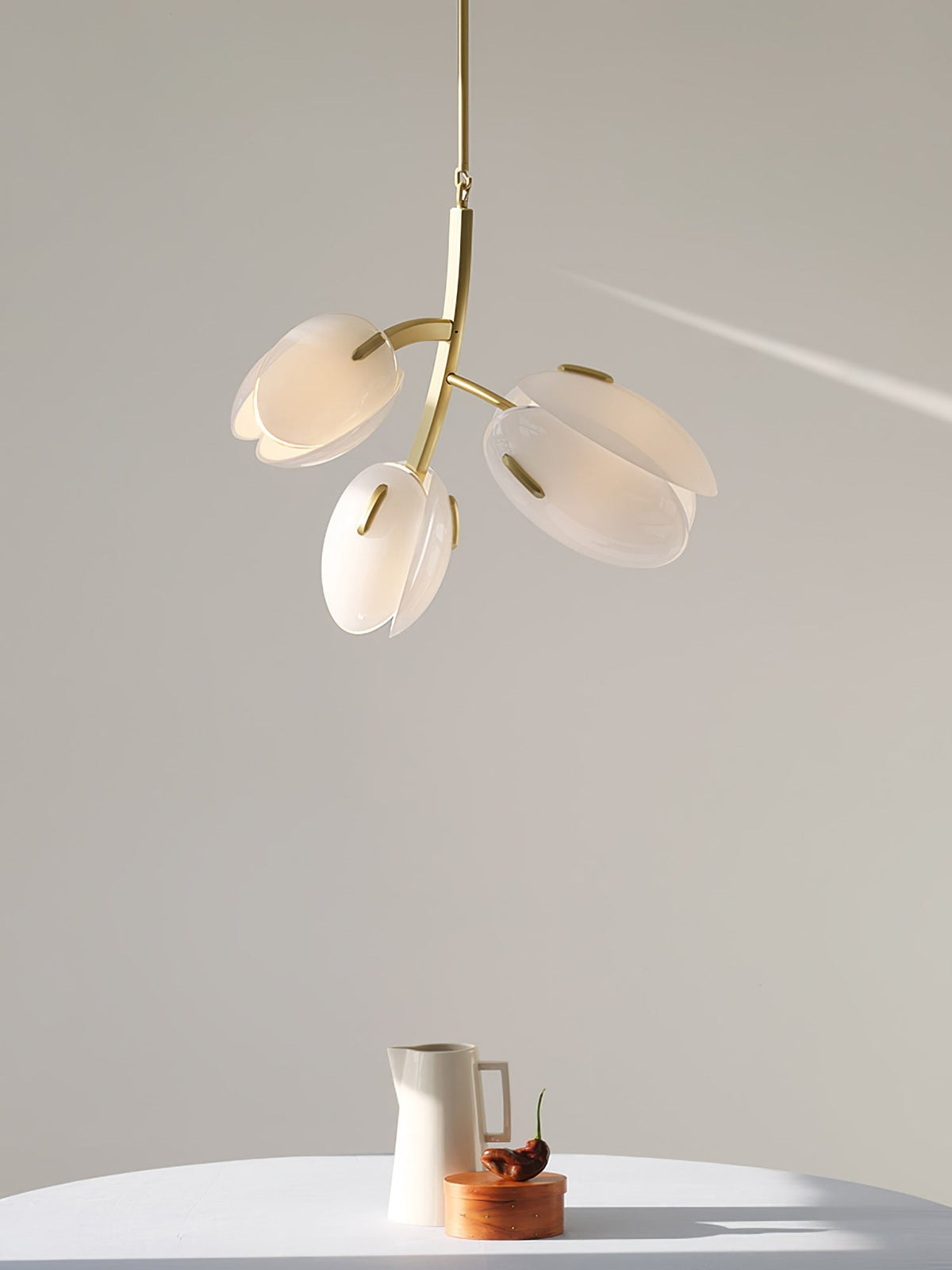 Lustre Anthracite en verre et métal – vue 25