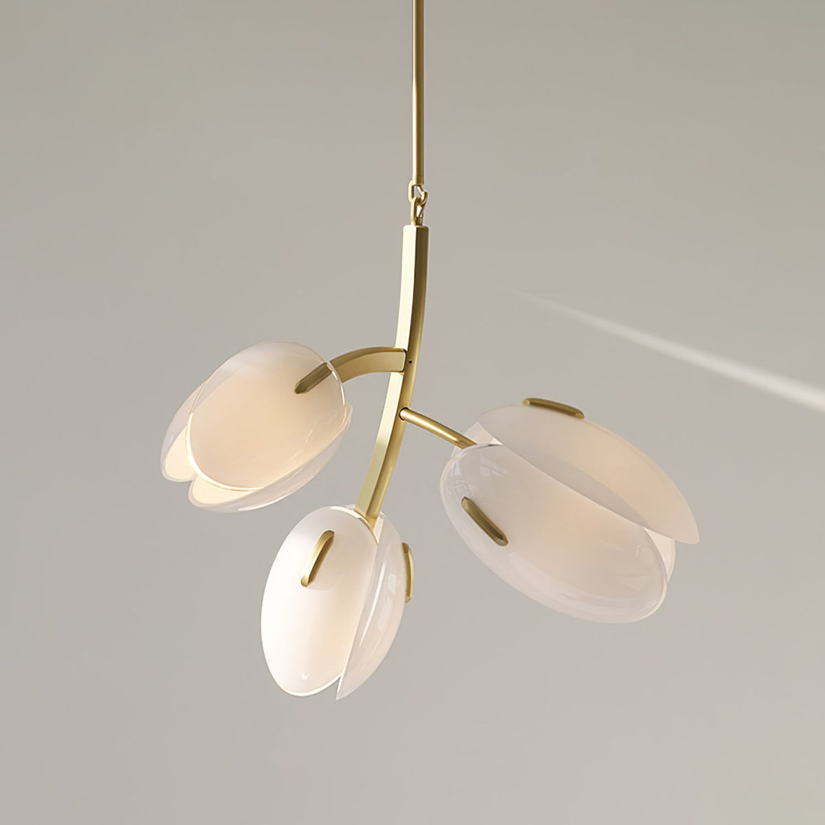 Lustre Anthracite en verre et métal – vue 26