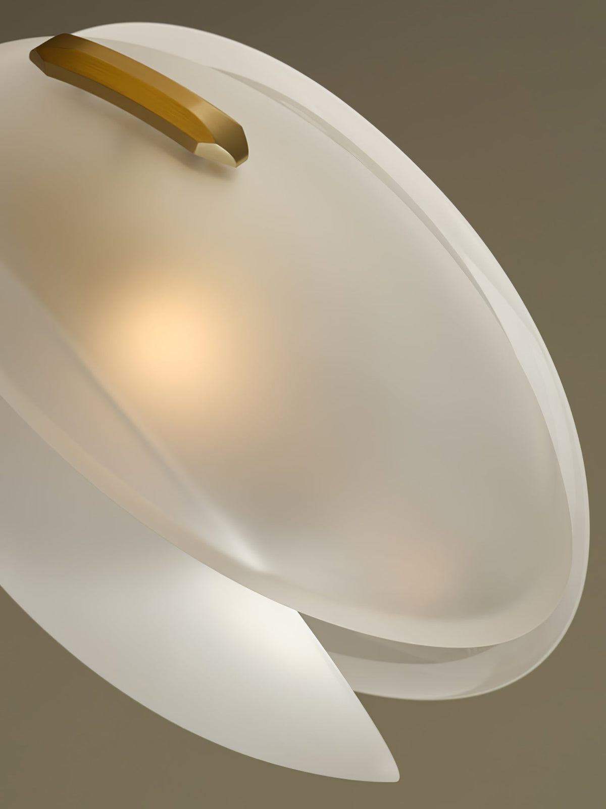 Lustre Anthracite en verre et métal – vue 45