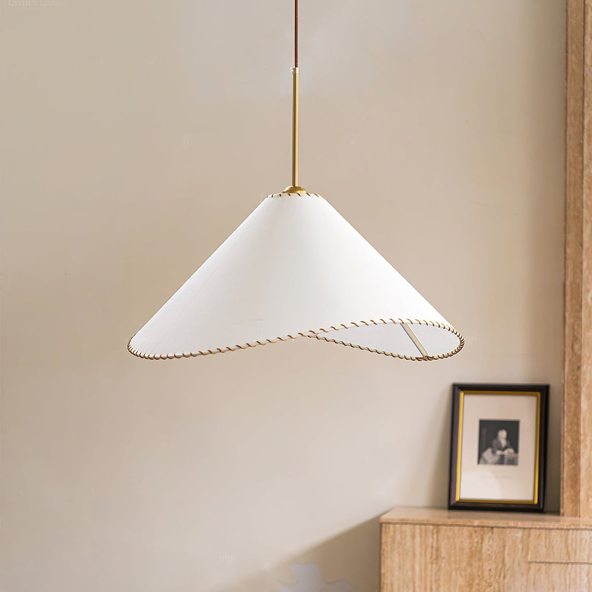 Suspension Lourmarin en tissu et métal – vue 18