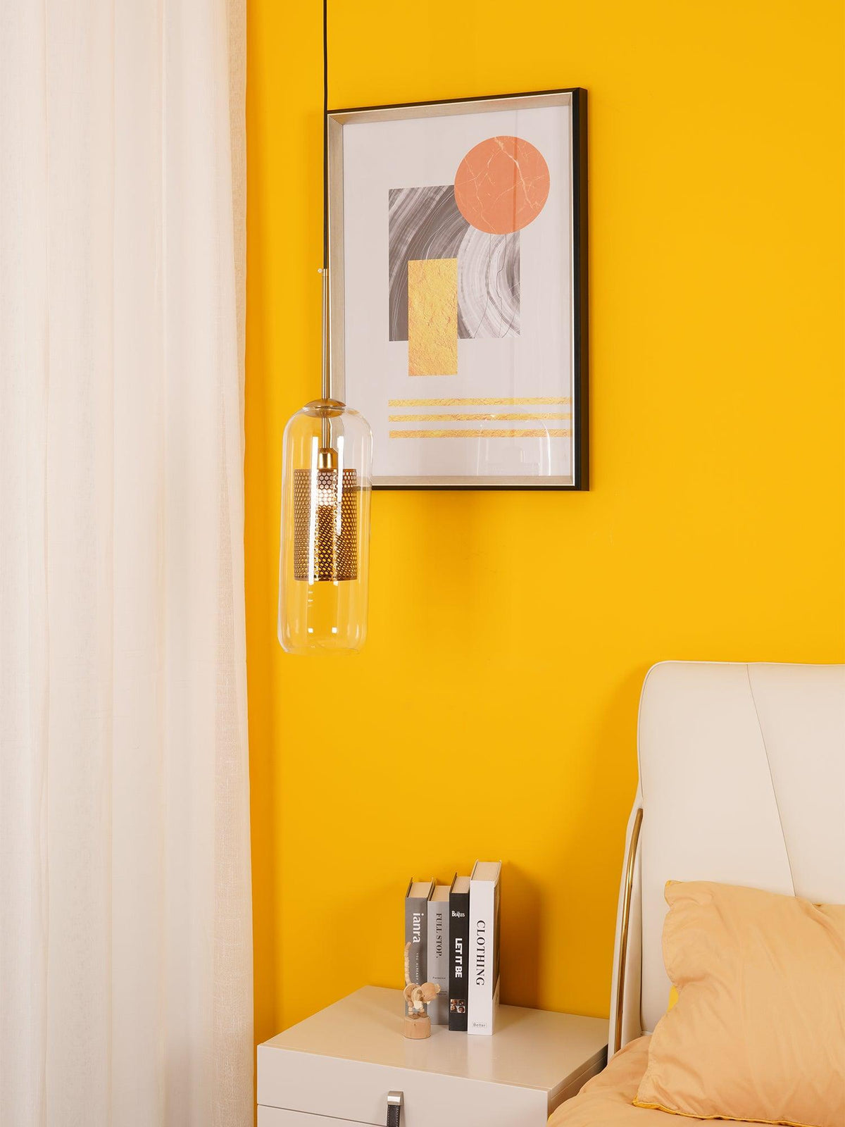Suspension Ursule en verre et laiton – vue 19