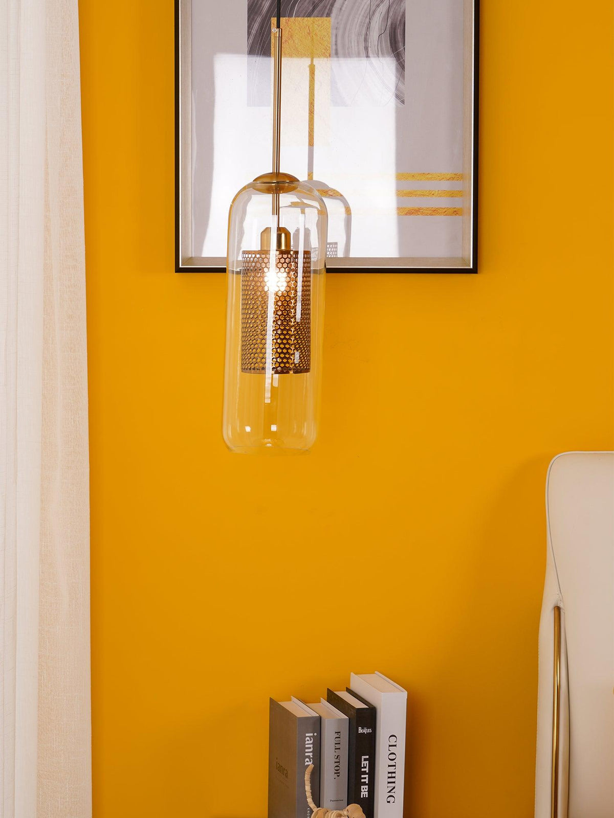 Suspension Ursule en verre et laiton – vue 22