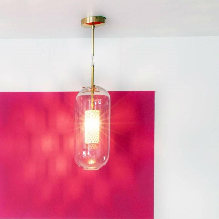 Suspension Ursule en verre et laiton – vue 35