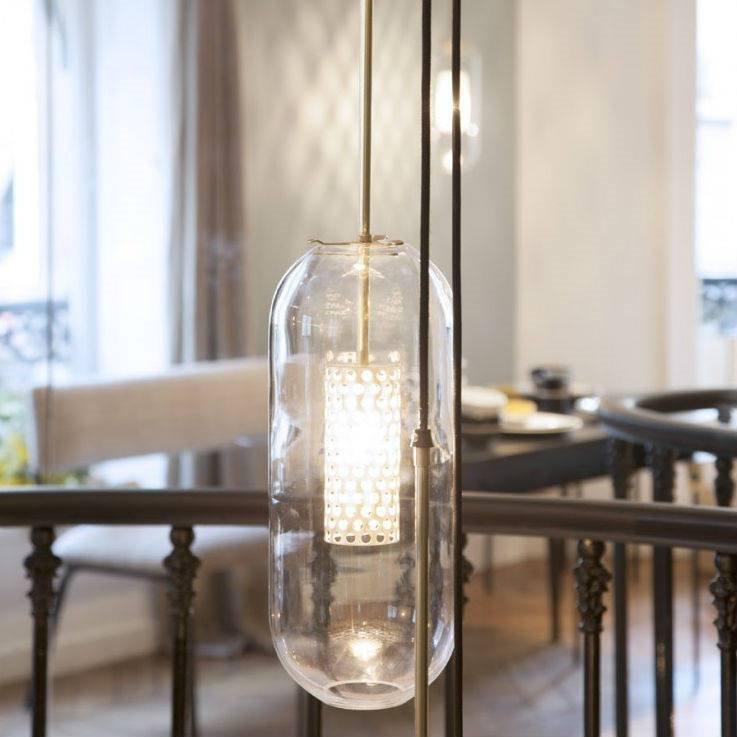 Suspension Ursule en verre et laiton – vue 36