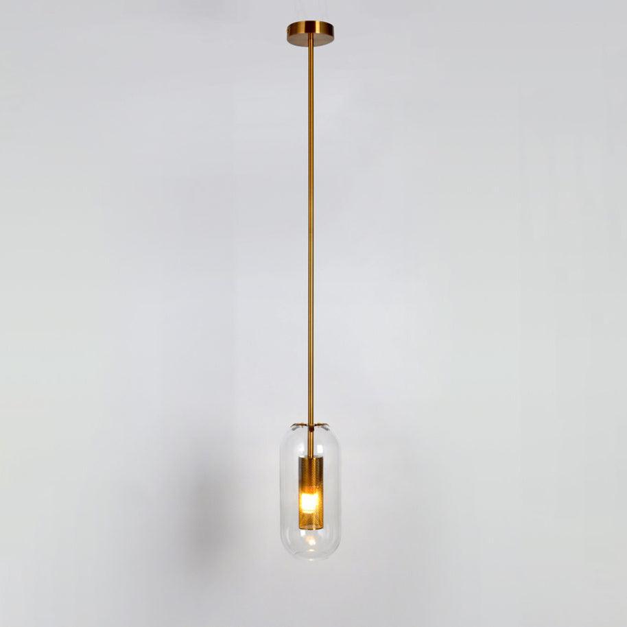 Suspension Ursule en verre et laiton – vue 17