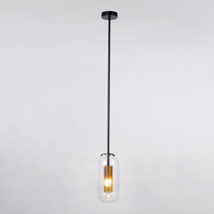Suspension Ursule en verre et laiton – vue 18