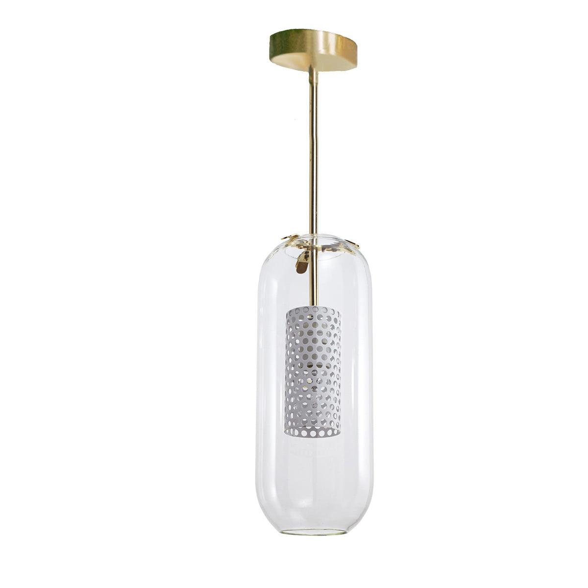 Suspension Ursule en verre et laiton – vue 33
