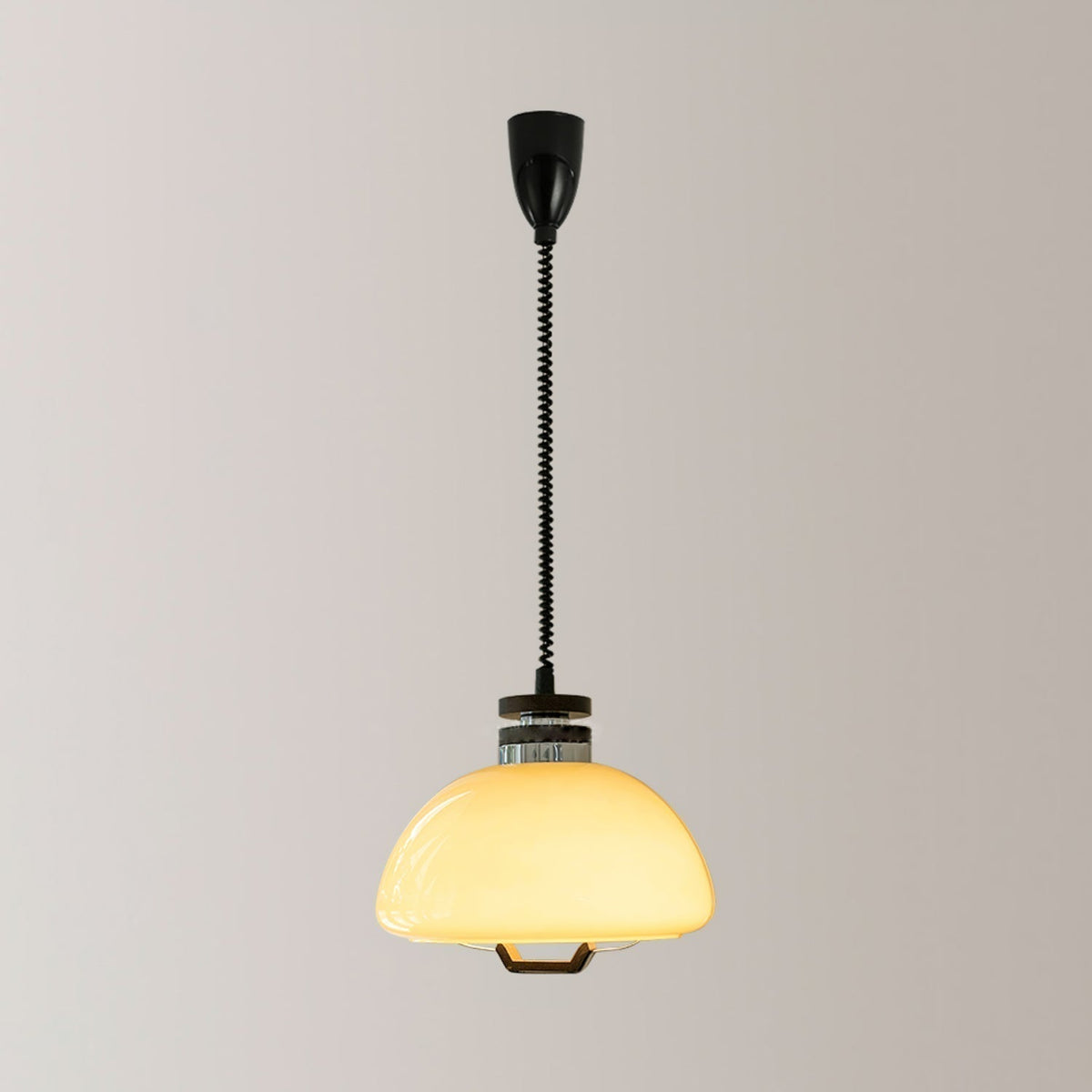 Suspension Éventail en bois et verre – vue 9