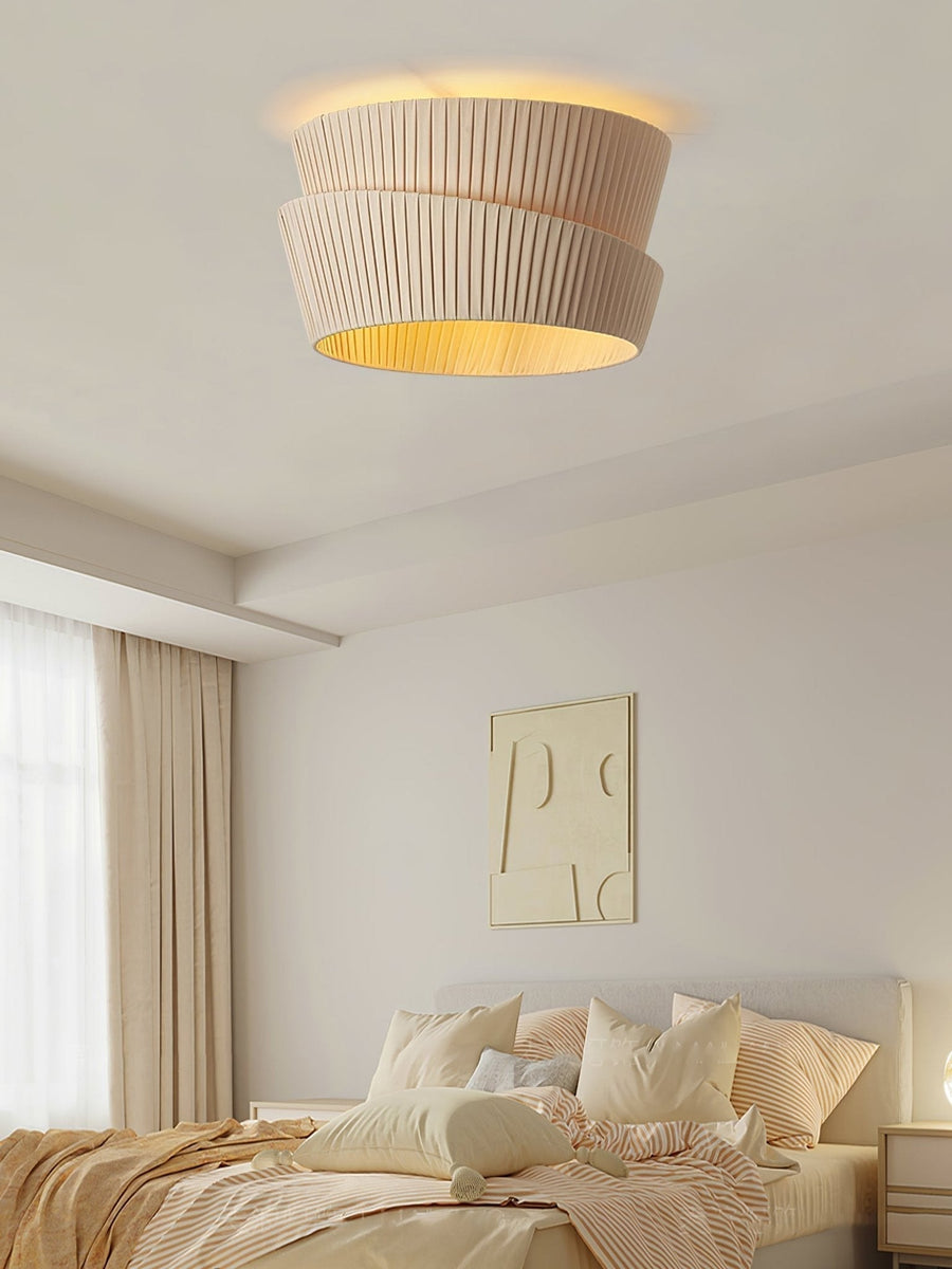 Plafonnier Escarboucle en tissu et fer – vue 4