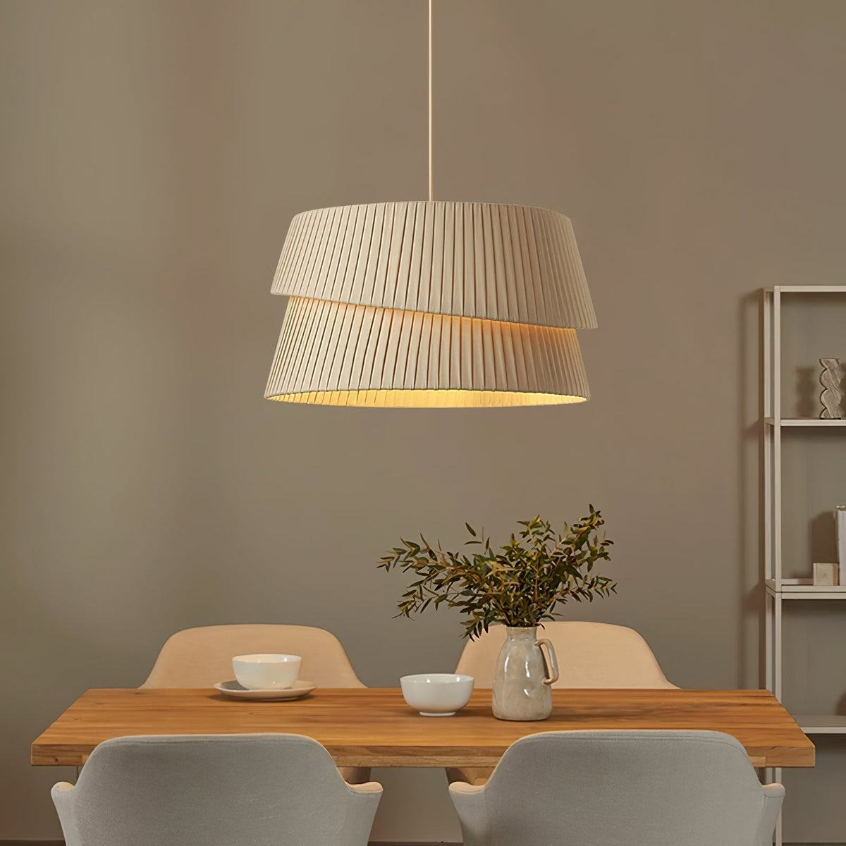 Suspension Tilleul en tissu et fer – vue 13