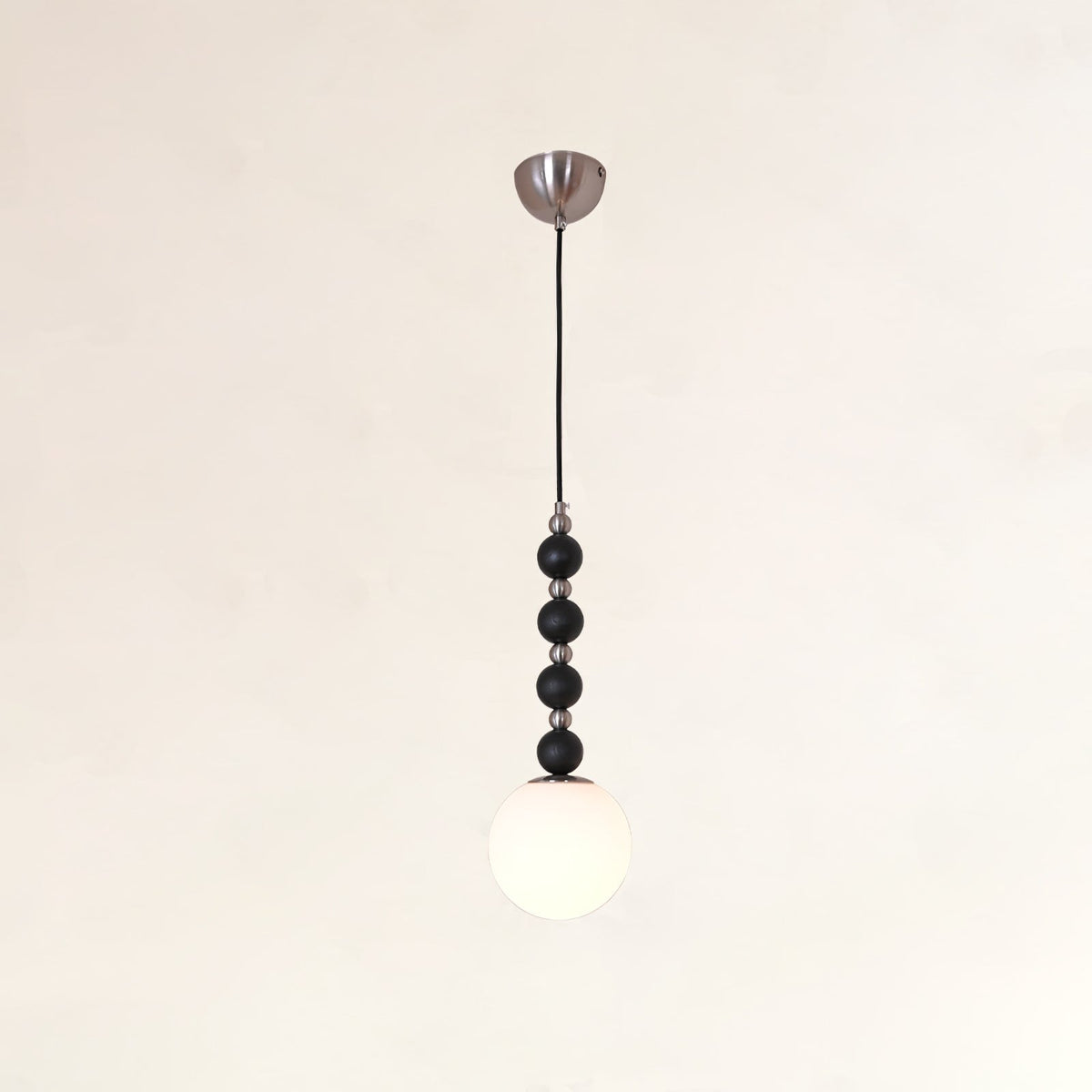 Suspension Hameau en bois et verre – vue 5