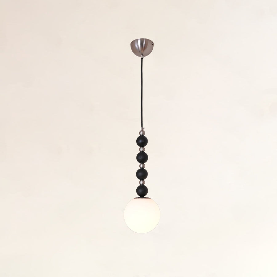 Suspension Hameau en bois et verre – vue 5