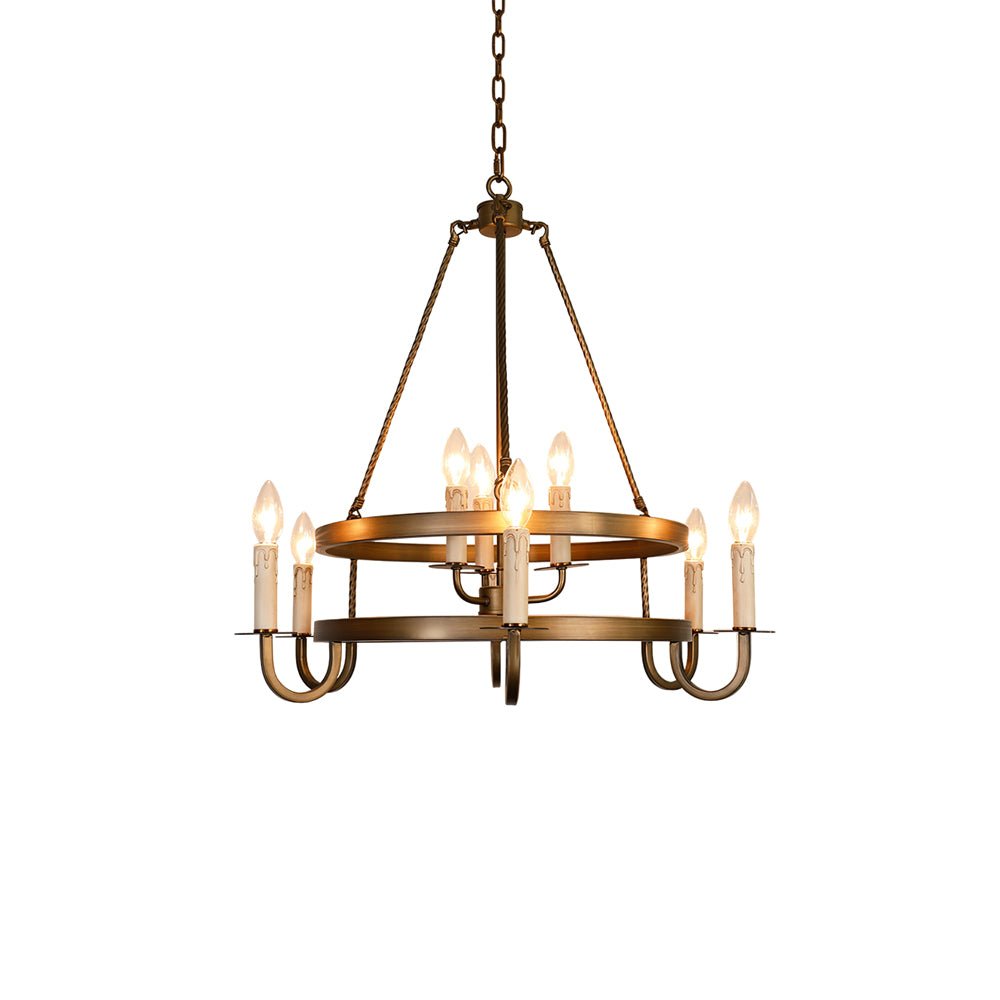 Lustre Isadora en laiton – vue 2