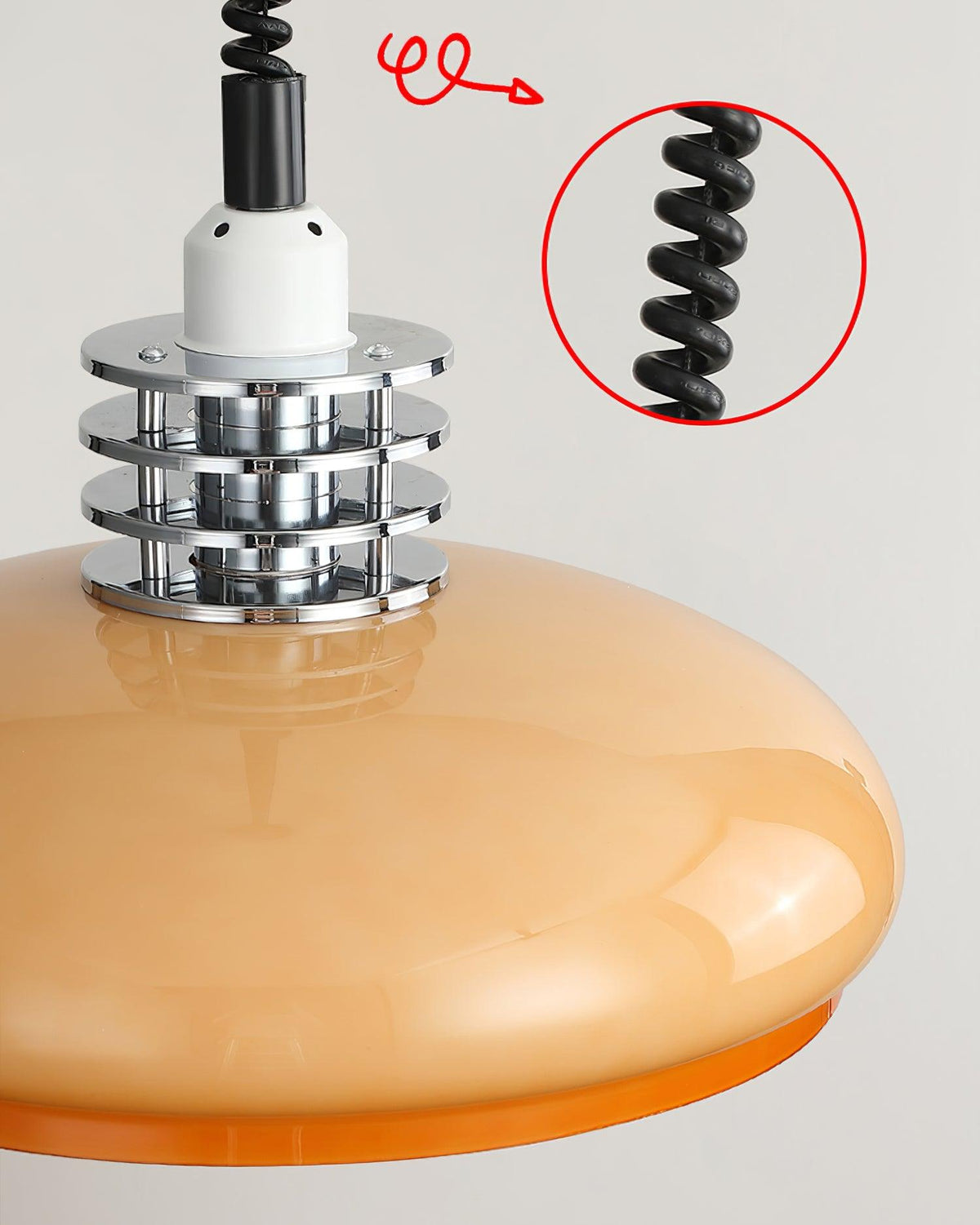 Suspension Bivouac en verre et métal – vue 30